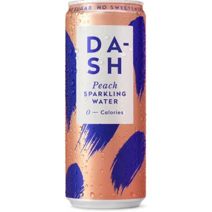 Dash Perlivá voda broskev 330ml