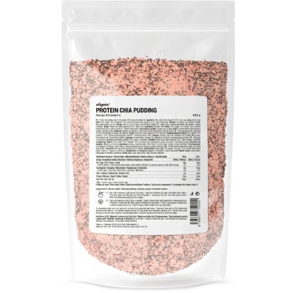 Vilgain Protein Chia Pudding Mix mango a jahoda 480g