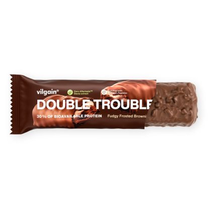 Vilgain Double Trouble Protein Bar Dvojitá čokoláda s krémem 55 g