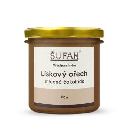 Lískový ořech s mléčnou čokoládou 330 g Šufan