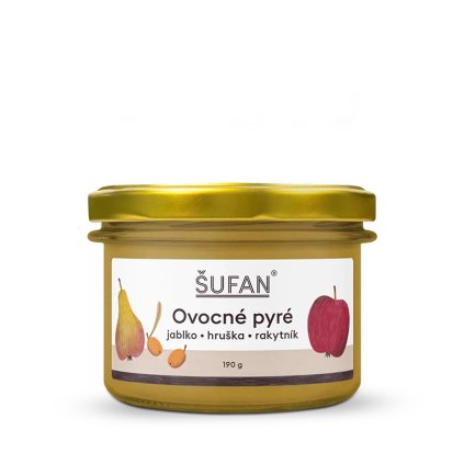 Pyré jablko-hruška-rakytník 190 g Šufan
