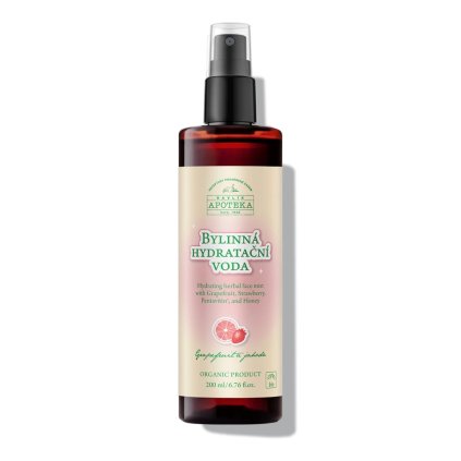 Bylinná hydratační voda grep a jahoda 200ml HAVLÍK APOTÉKA