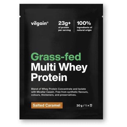 Vilgain Grass-Fed Multi Whey Protein - slaný karamel 30g