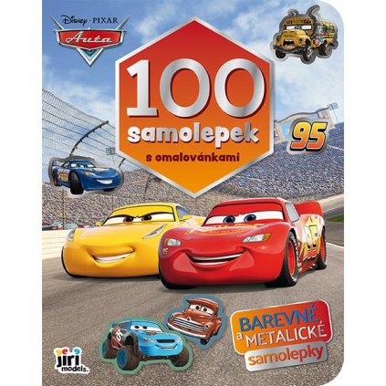 100 samolepek s omalovánkami Auta Jiří Models