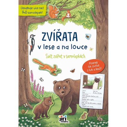Svět zvířat v samolepkách Zvířata v lese a na louce Jiří Models