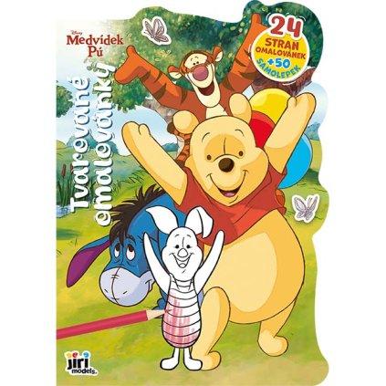 Tvarované omalovánky Medvídek Pú