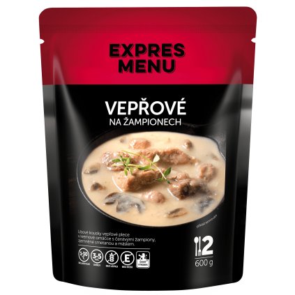 Vepřové na žampionech 600g Expres Menu