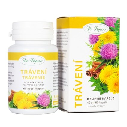 Bylinné kapsle Trávení 60 kapslí Dr. Popov