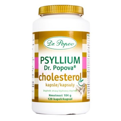 Psyllium CHOLESTEROL kapsle 120 ks Dr. Popov