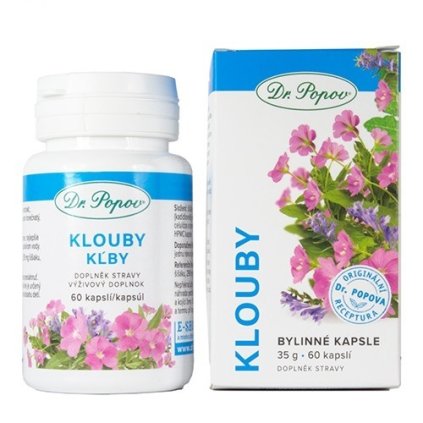 Bylinné kapsle Klouby 60 kapslí Dr. Popov
