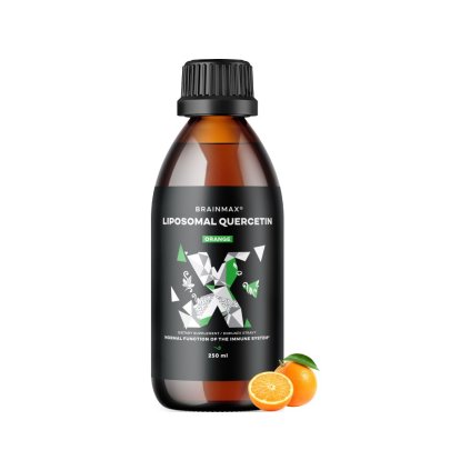 BrainMax Liquid Liposomal Quercetin, Orange, 250 mg, 250 ml