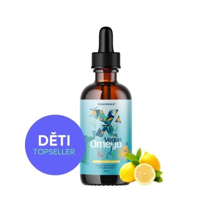 BrainMax KIDS Vegan Omega, omega-3 pro děti, 90 ml