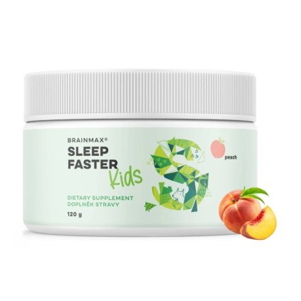 BrainMax KIDS Sleep Faster, Broskev, 120g