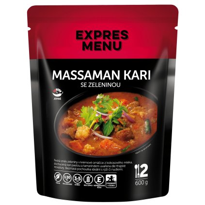 Massaman kari se zeleninou 600g Expres Menu