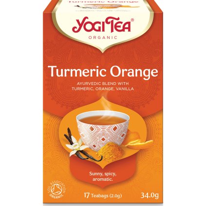 Čaj BIO Kurkuma Pomeranč 17 sáčků 34 g YOGI TEA