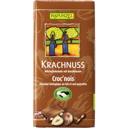 9428 bio mlecna cokolada s celymi orisky rapunzel 100 g