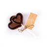 Čokoládové lízátko mléčné s hořkou čokoládou - srdíčko 25 g Choco Bonté