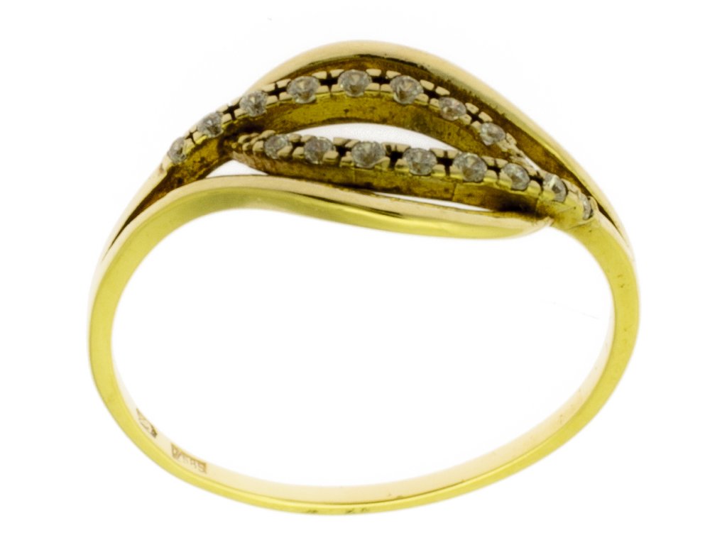 Zlatý prsten ze žlutého zlata G012