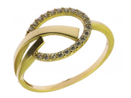 Zlatý prsten ze žlutého zlata G911