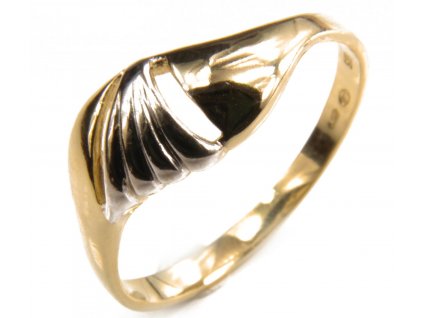 Prsten ze žlutého zlata G415