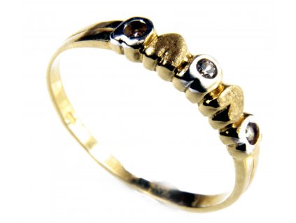 Prsten ze žlutého  zlata  G397