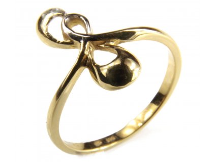 Prsten ze žlutého zlata G445