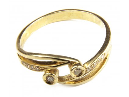 Prsten ze žlutého zlata  G433