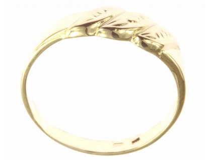 Prsten ze žlutého zlata G547