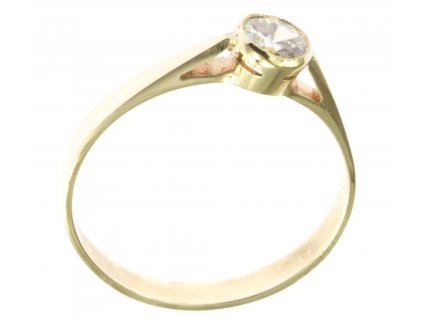 Prsten ze žlutého zlata G555