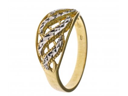Prsten ze žlutého zlata G747