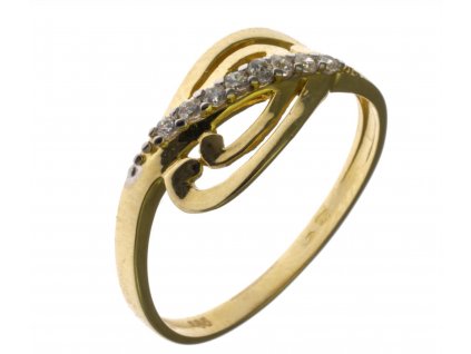 Prsten ze žlutého zlata G746