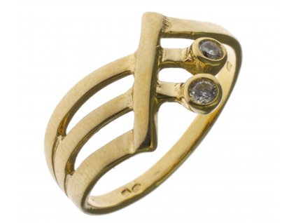 Prsten ze žlutého zlata G699