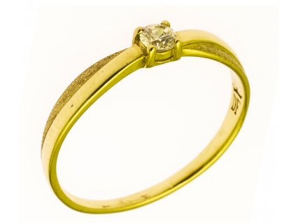 Prsten ze žlutého zlata G701