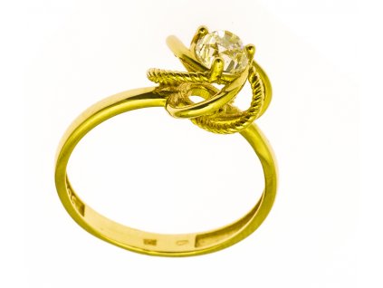Prsten ze žlutého zlata G856