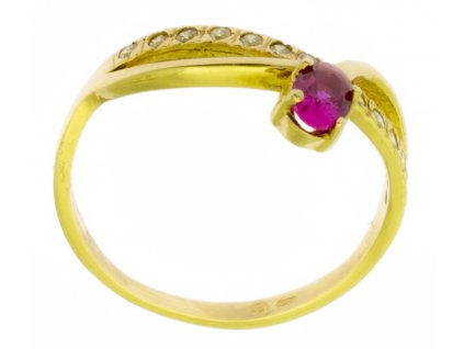 Zlatý prsten ze žlutého zlata G300