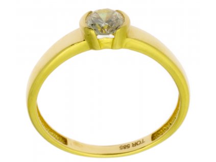 Zlatý prsten ze žlutého zlata G831