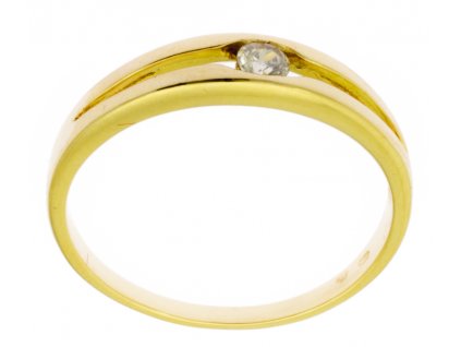 Zlatý prsten ze žlutého zlata G845