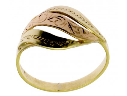 Zlatý prsten ze žlutého zlata G374