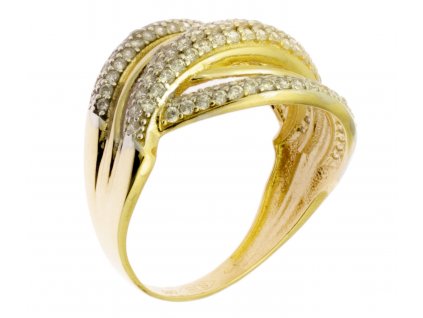 Zlatý prsten ze žlutého zlata G889