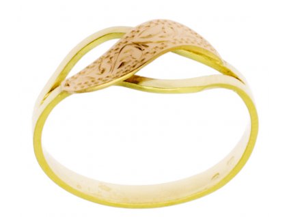 Zlatý prsten ze žlutého zlata G804