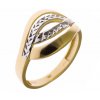 Prsten ze žlutého zlata F034