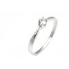 Prsten z bílého zlata se zirkony G315