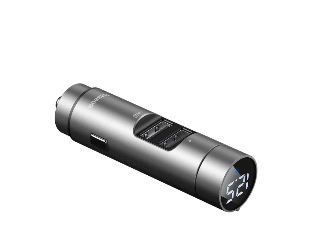Baseus Energy Column transmitter s USB nabíječkou 2xUSB CCNLZ-0S silver ...