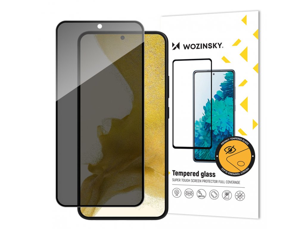 Wozinsky Full Glue tvrzené sklo / Anti SPY filter / Samsung Galaxy S23 Plus, 9145576273593