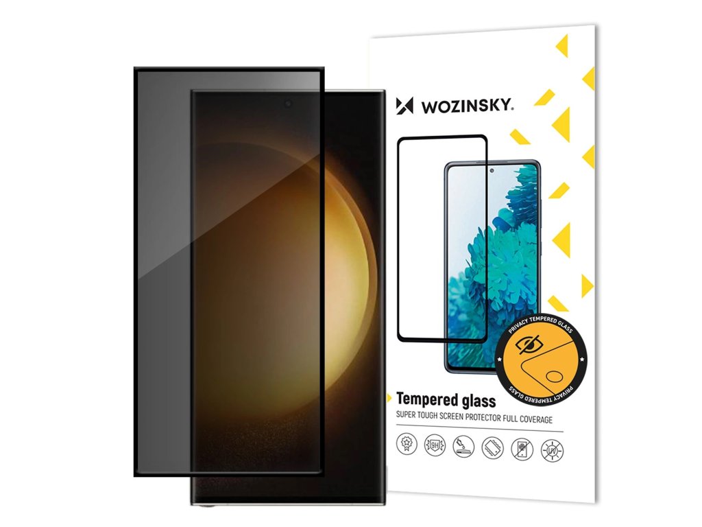 Wozinsky Full Glue tvrzené sklo / Anti SPY filter / Samsung Galaxy S24 Ultra