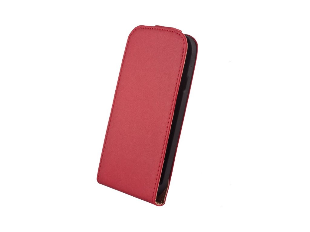 SLIGO Elegance vyklápěcí pouzdro HTC Desire 620 červené