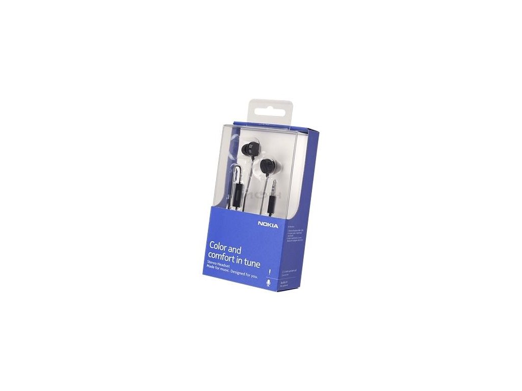 NOKIA WH-208 stereo headset black / černý (blister)