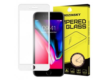 Wozinsky Full Glue tvrzené sklo iPhone 7 / 8 / SE 2020 , zakřivené bílé 7426825371171