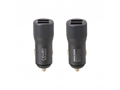 REMAX RCC-221 nabíječka do auta QC 3.0 - 2 x USB 2,4A / 30W šedá