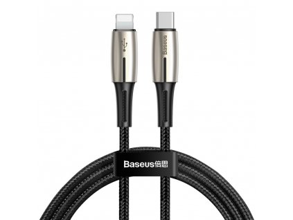 Baseus Drop kabel USB-C PD / Apple Lightning 18W / 1,3m / QC 3.0. black CATLRD-01